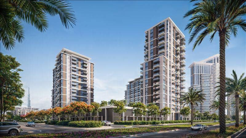 Новая резиденция District One Naya Residences с бассейнами, лагуной и интерактивным фонтаном, District One, Дубай, ОАЭ — фото 14