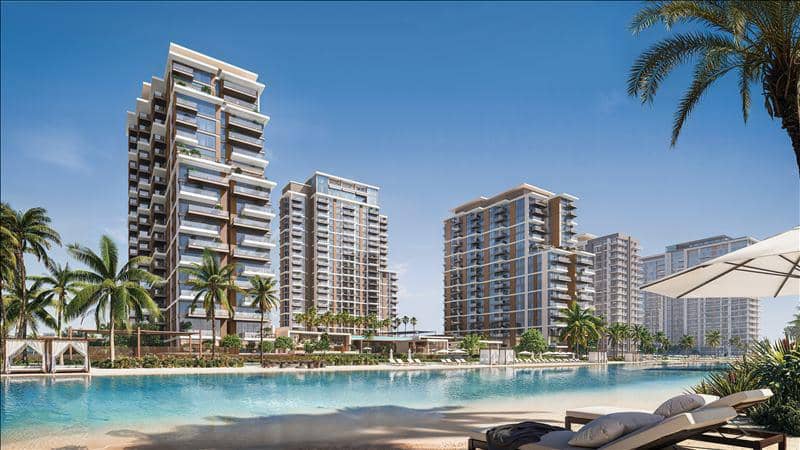 Новая резиденция District One Naya Residences с бассейнами, лагуной и интерактивным фонтаном, District One, Дубай, ОАЭ — фото 12