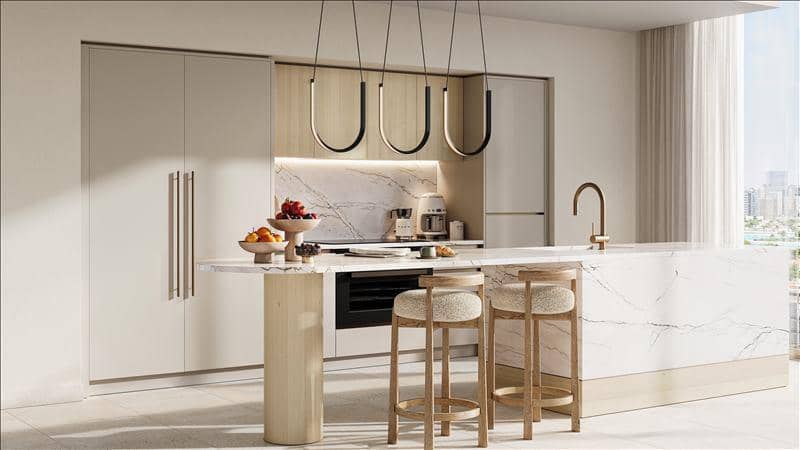 Новая резиденция District One Naya Residences с бассейнами, лагуной и интерактивным фонтаном, District One, Дубай, ОАЭ — фото 4