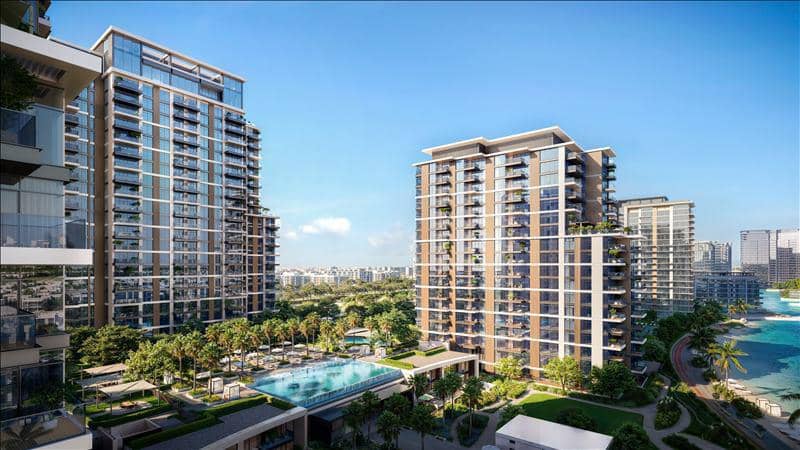 Новая резиденция District One Naya Residences с бассейнами, лагуной и интерактивным фонтаном, District One, Дубай, ОАЭ — фото 11
