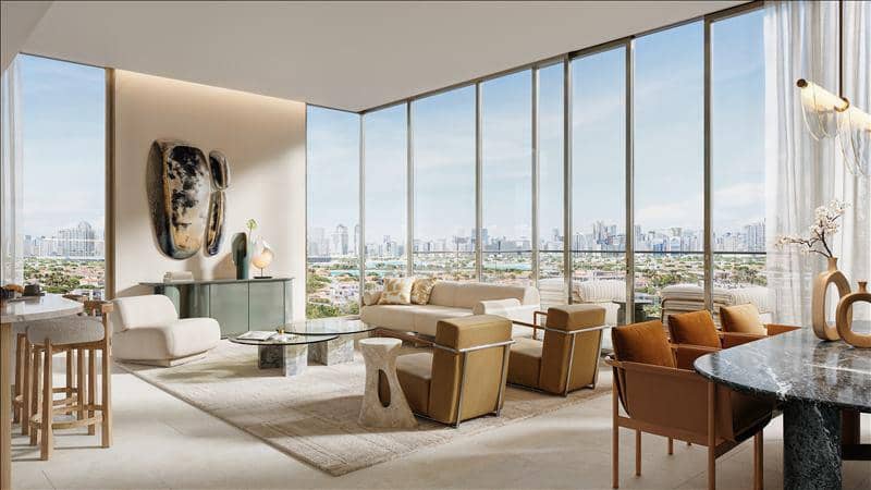 Новая резиденция District One Naya Residences с бассейнами, лагуной и интерактивным фонтаном, District One, Дубай, ОАЭ — фото 3