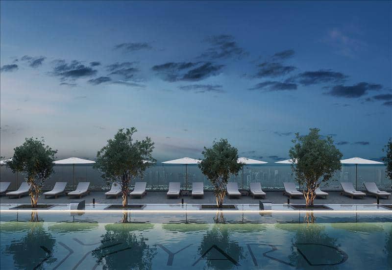 New Oak Yard Residences with a swimming pool, a co-working area and a kids' play area, JVC, Dubai, UAE — photo 16