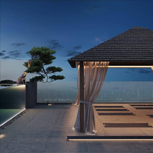 New Oak Yard Residences with a swimming pool, a co-working area and a kids' play area, JVC, Dubai, UAE — photo 20