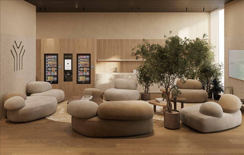 New Oak Yard Residences with a swimming pool, a co-working area and a kids' play area, JVC, Dubai, UAE — photo 13
