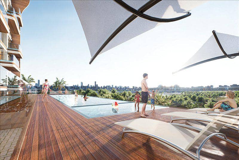 Новый жилой комплекс Bonds Avenue Residences с бассейнами, мини-гольфом и садами, Dubai Islands, Дубай, ОАЭ — фото 12