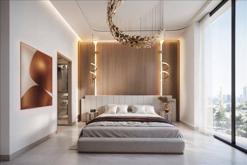Townhouses in the new complex Bonds Avenue Residences with swimming pools, mini golf and gardens, Dubai Islands, Dubai, UAE — photo 7