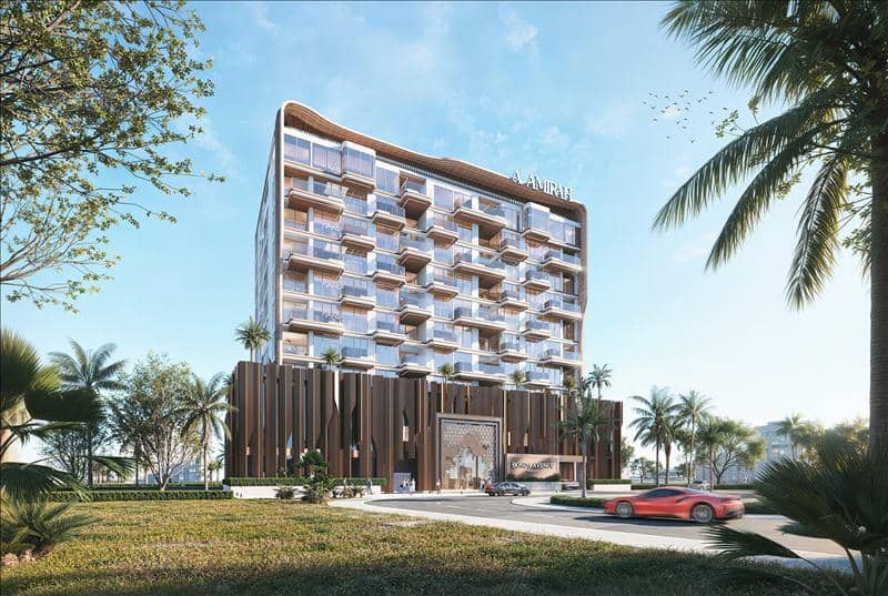 Townhouses in the new complex Bonds Avenue Residences with swimming pools, mini golf and gardens, Dubai Islands, Dubai, UAE — photo 20
