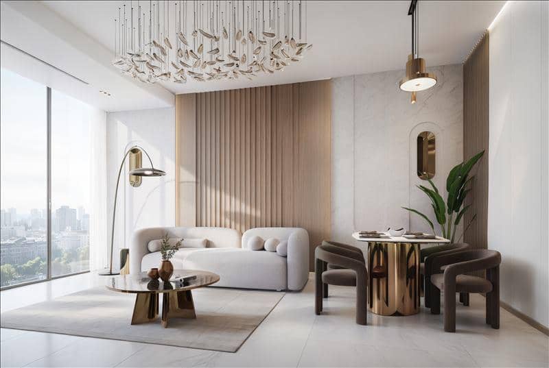 Townhouses in the new complex Bonds Avenue Residences with swimming pools, mini golf and gardens, Dubai Islands, Dubai, UAE — photo 3