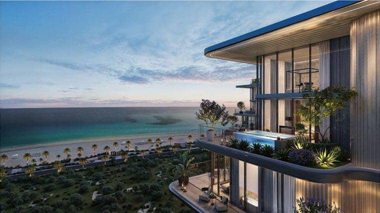 Duplex apartments in the new waterfront residence Villa del Divos with panoramic views and a beach club, Dubai Islands, Dubai, UAE — photo 19
