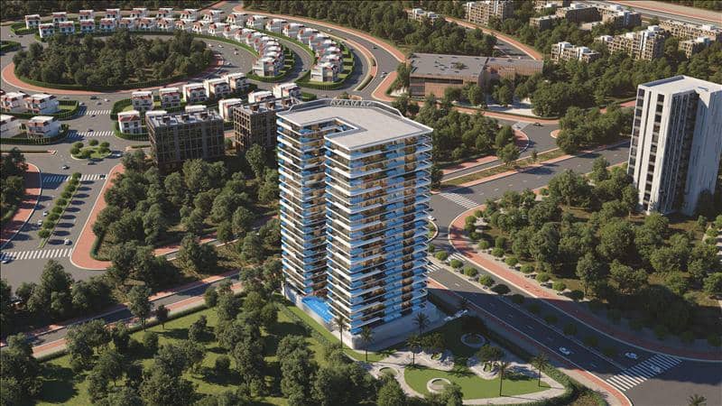 Новый комплекс апартаментов с собственными бассейнами Samana Parkville с богатой инфраструктурой, Dubailand Residence Complex, Дубай, ОАЭ — фото 21