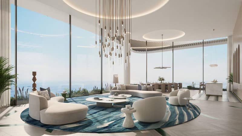 Luxury penthouse with a private pool and a panoramic gardens in new Sensia Residence with lounge and co-working spaces, Port Rashid, Dubai — photo 3
