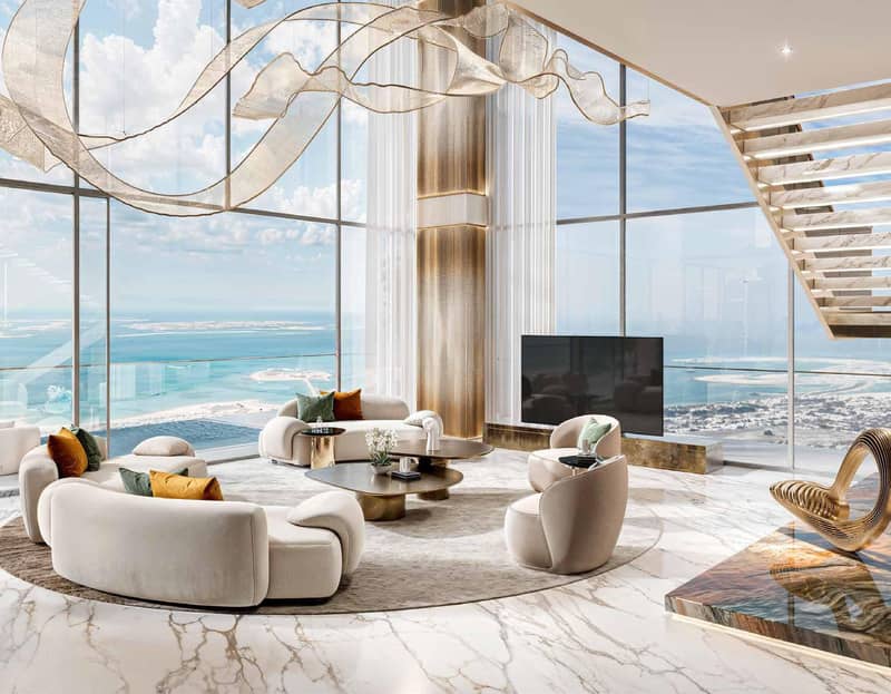 Luxury penthouses in new Safa Gate Residence with swimming pools and spa areas close to Burj Khalifa, Safa Park, Dubai, UAE — photo 3