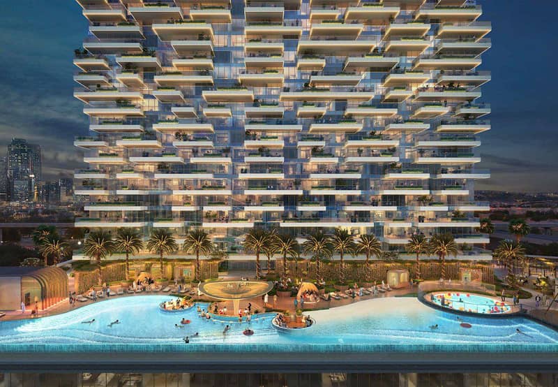 Luxury penthouses in new Safa Gate Residence with swimming pools and spa areas close to Burj Khalifa, Safa Park, Dubai, UAE — photo 2