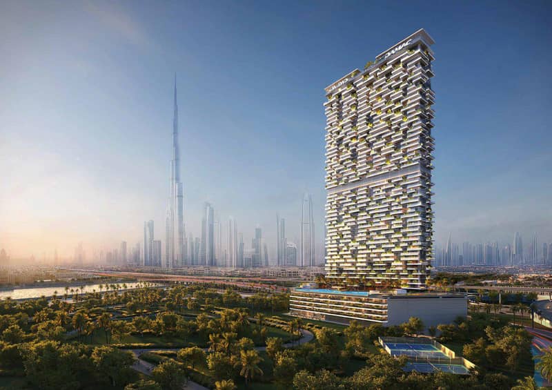 Luxury penthouses in new Safa Gate Residence with swimming pools and spa areas close to Burj Khalifa, Safa Park, Dubai, UAE — photo 20