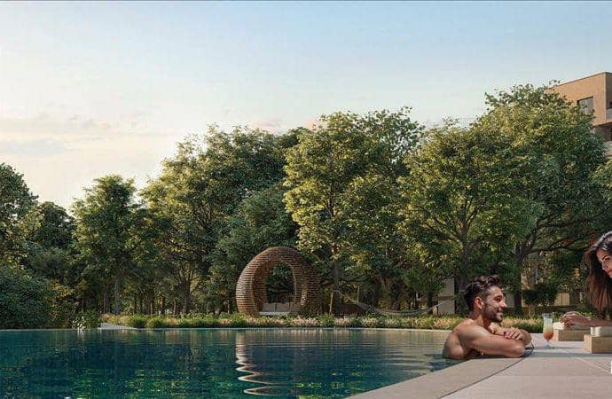 Новый крупный комплекс Ghaf Woods (Capria) с бассейнами, ресторанами и лесной зоной, Ghaf Woods, Дубай, ОАЭ — фото 4