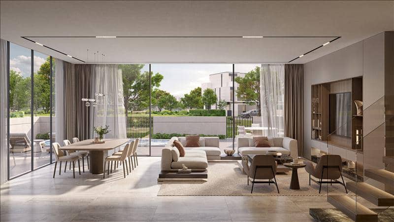 Новый жилой комплекс DG Villas с бассейнами, полями для гольфа, академиями тенниса и гольфа, Jumeirah Golf Estate, Дубай, ОАЭ — фото 3
