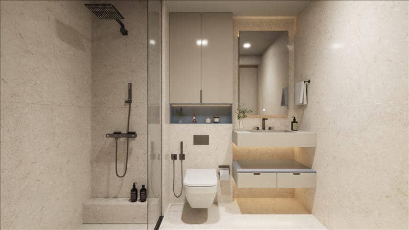 Новая резиденция Jaddaf Waterfront Lumiere Heights с бассейном, садами и панорамным видом рядом со станцией метро, Al Jadaf Waterfront, Дубай — фото 13