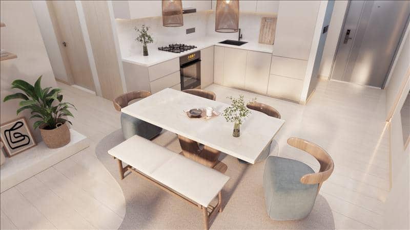 Новая резиденция Jaddaf Waterfront Lumiere Heights с бассейном, садами и панорамным видом рядом со станцией метро, Al Jadaf Waterfront, Дубай — фото 7