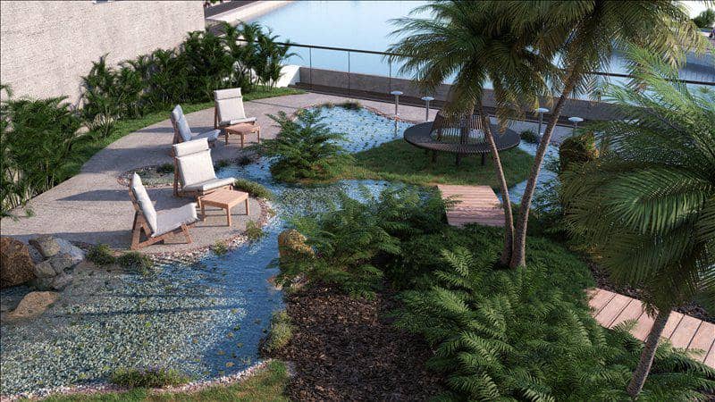 Новая резиденция Jaddaf Waterfront Lumiere Heights с бассейном, садами и панорамным видом рядом со станцией метро, Al Jadaf Waterfront, Дубай — фото 22