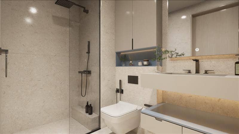 Новая резиденция Jaddaf Waterfront Lumiere Heights с бассейном, садами и панорамным видом рядом со станцией метро, Al Jadaf Waterfront, Дубай — фото 14