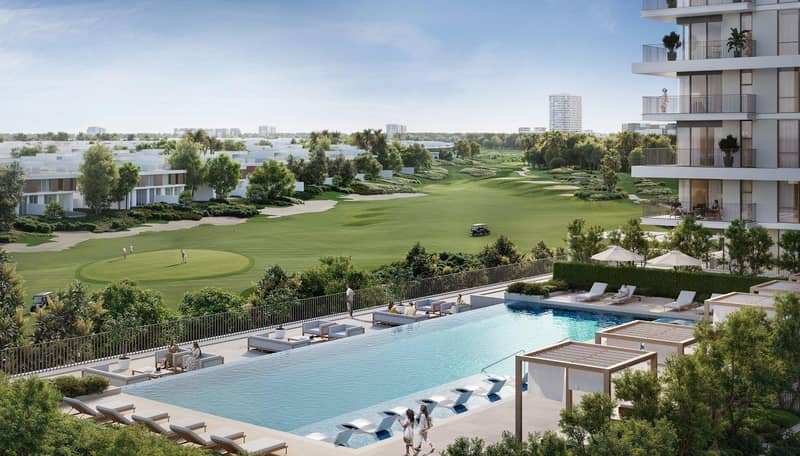 Таунхаусы в новом жилом комплексе ES Golf Meadow с бассейнами, зонами отдыха и полем для гольфа, Emaar South, Дубай, ОАЭ — фото 6