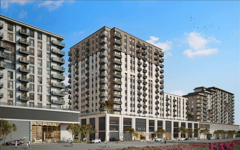 New Odessa Residence with a swimming pool, tennis courts and lounge areas 5 minutes away from the park, Town Square, Dubai, UAE — photo 8