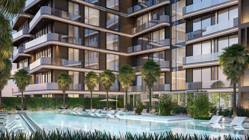 New Luzora Residences with a swimming pool and golf carts for transportation about the island, 3 minutes from the beach, Dubai Islands, UAE — photo 12