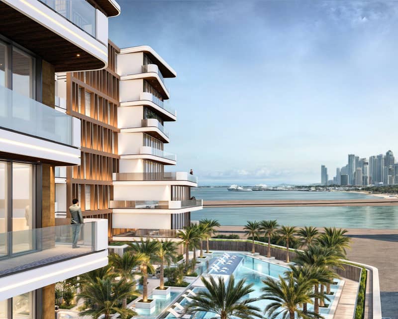 New Luzora Residences with a swimming pool and golf carts for transportation about the island, 3 minutes from the beach, Dubai Islands, UAE — photo 2