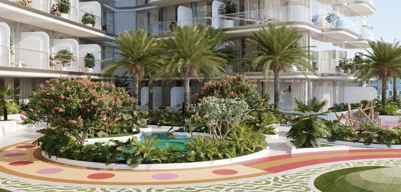 Новый комплекс меблированных апартаментов Cove Grand с бассейнами, зонами отдыха и мини-гольфом, Dubai Land Residence Complex, ОАЭ — фото 10