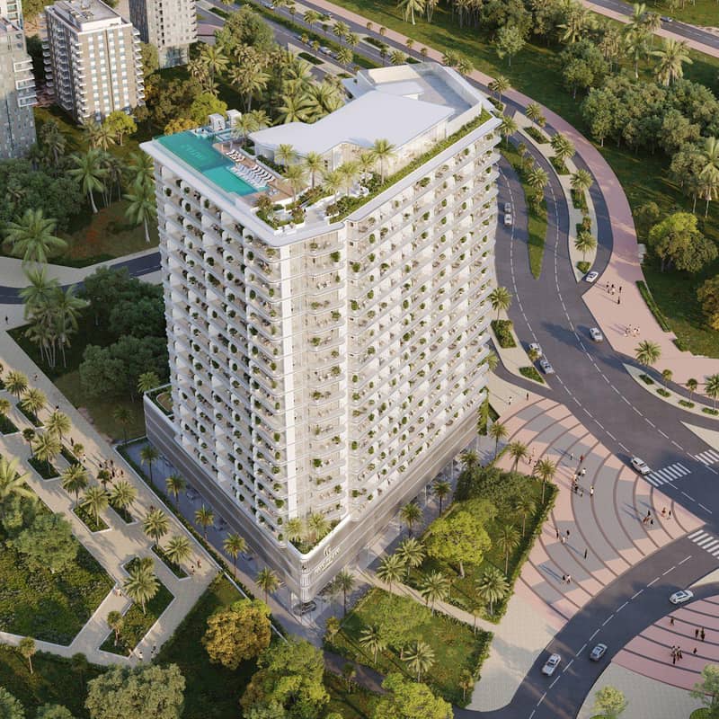 Новый комплекс меблированных апартаментов Cove Grand с бассейнами, зонами отдыха и мини-гольфом, Dubai Land Residence Complex, ОАЭ — фото 4