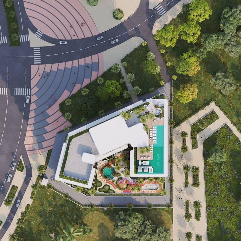 Новый комплекс меблированных апартаментов Cove Grand с бассейнами, зонами отдыха и мини-гольфом, Dubai Land Residence Complex, ОАЭ — фото 12