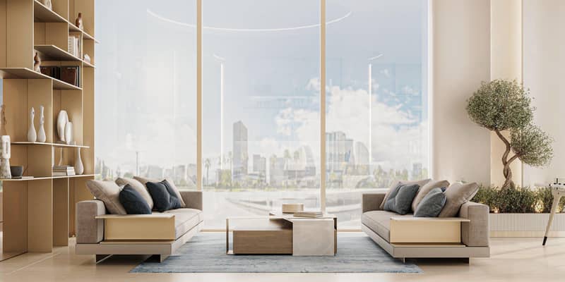 Новый комплекс меблированных апартаментов Cove Grand с бассейнами, зонами отдыха и мини-гольфом, Dubai Land Residence Complex, ОАЭ — фото 13