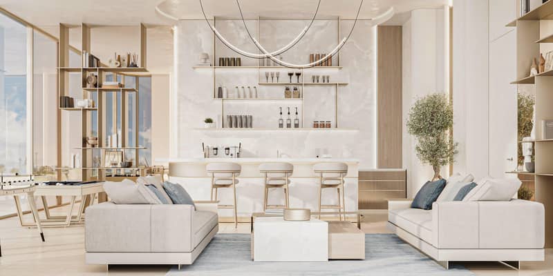 Новый комплекс меблированных апартаментов Cove Grand с бассейнами, зонами отдыха и мини-гольфом, Dubai Land Residence Complex, ОАЭ — фото 16
