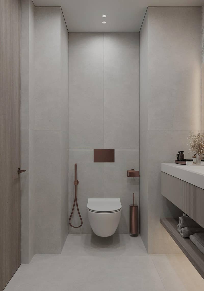 Новый комплекс меблированных апартаментов Cove Grand с бассейнами, зонами отдыха и мини-гольфом, Dubai Land Residence Complex, ОАЭ — фото 32