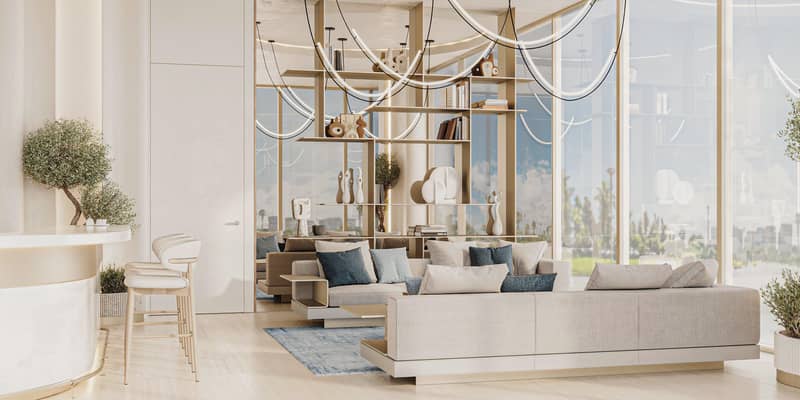 Новый комплекс меблированных апартаментов Cove Grand с бассейнами, зонами отдыха и мини-гольфом, Dubai Land Residence Complex, ОАЭ — фото 14