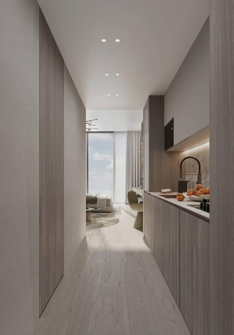 Новый комплекс меблированных апартаментов Cove Grand с бассейнами, зонами отдыха и мини-гольфом, Dubai Land Residence Complex, ОАЭ — фото 28