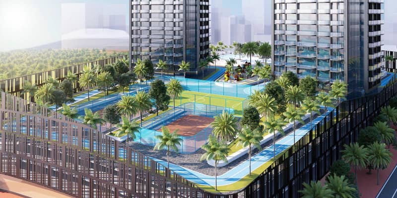 Двухуровневые апартаменты в новом высотном жилом комплексе Ananda Residences с бассейном и спортивными площадками, Motor City, Дубай, ОАЭ — фото 2
