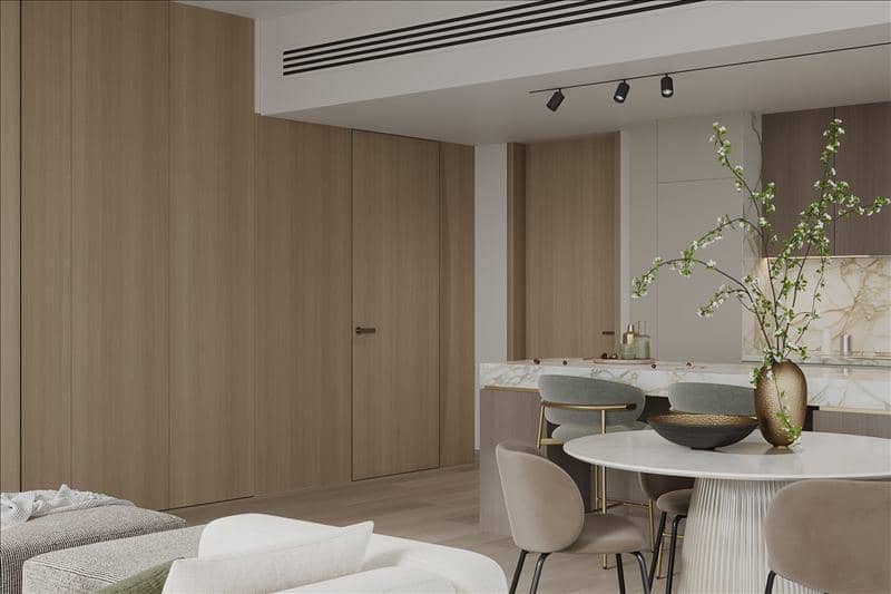 Новый жилой комплекс Rena Townhouse с бассейном на крыше и прямым выходом на пляж, Dubai Islands, Дубай, ОАЭ — фото 7