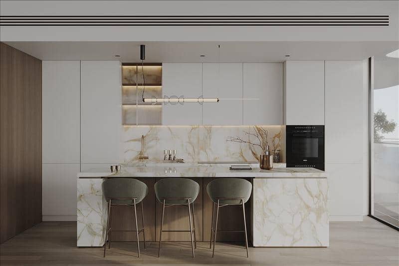 Новый жилой комплекс Rena Townhouse с бассейном на крыше и прямым выходом на пляж, Dubai Islands, Дубай, ОАЭ — фото 8
