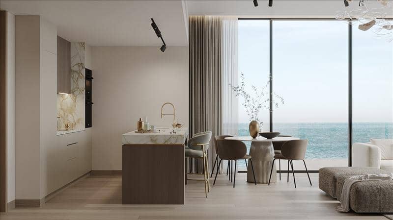 Новый жилой комплекс Rena Townhouse с бассейном на крыше и прямым выходом на пляж, Dubai Islands, Дубай, ОАЭ — фото 6