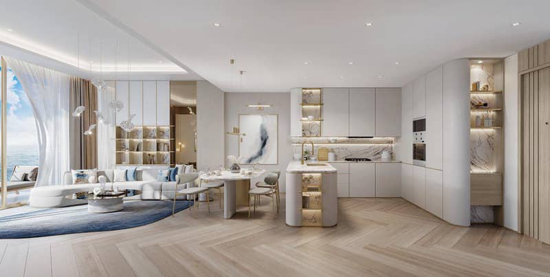 Новый комплекс меблированных апартаментов Beach Walk 4 с бассейном, панорамными видами и выходом на пляж, Dubai Islands, Дубай, ОАЭ — фото 3