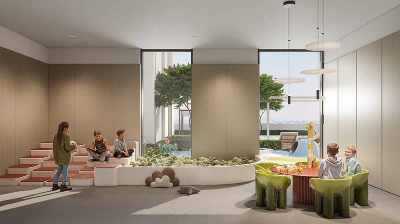 New S1LVA PARK Residence with swimming pools close to a school, in the green area of JVT, Dubai, UAE — photo 4
