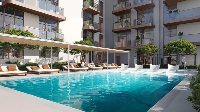 New S1LVA PARK Residence with swimming pools close to a school, in the green area of JVT, Dubai, UAE — photo 6