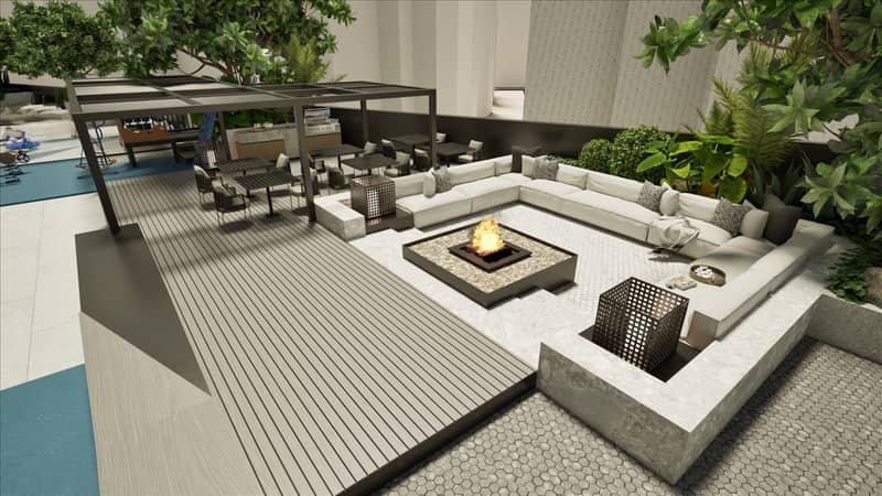 New Esplora Residence with a swimming pool, green and lounge areas, JVC, Dubai, UAE — photo 11