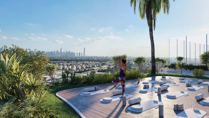 New complex of furnished apartments Voxa with swimming pools and a mini golf, JVT, Dubai, UAE — photo 7