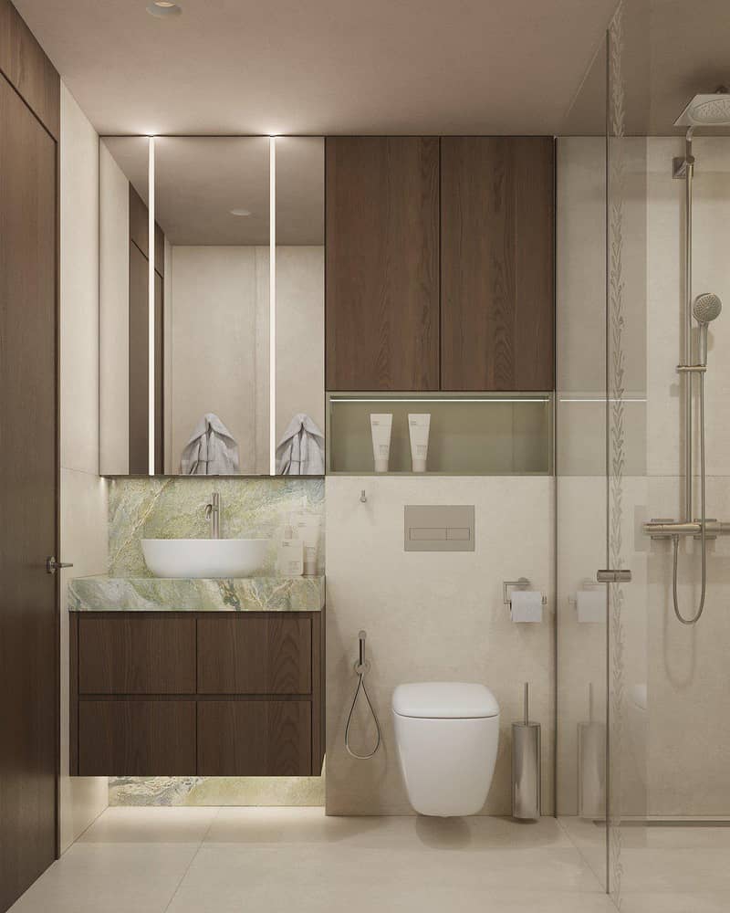 Современный жилой комплекс Olivia Gardens с хорошим спектром удобств в районе Джумейра Гарден Сити, Дубай, ОАЭ — фото 59