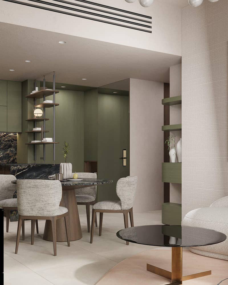 Современный жилой комплекс Olivia Gardens с хорошим спектром удобств в районе Джумейра Гарден Сити, Дубай, ОАЭ — фото 50