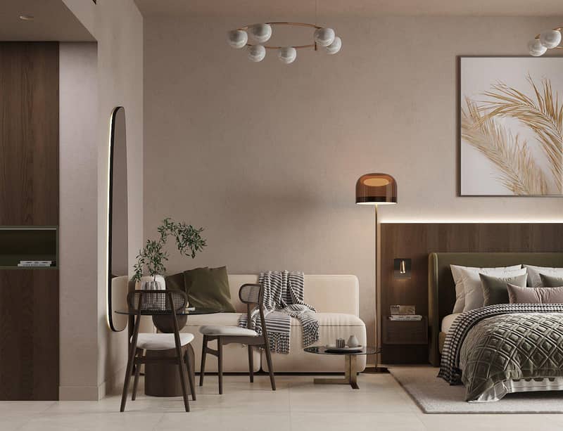 Современный жилой комплекс Olivia Gardens с хорошим спектром удобств в районе Джумейра Гарден Сити, Дубай, ОАЭ — фото 14