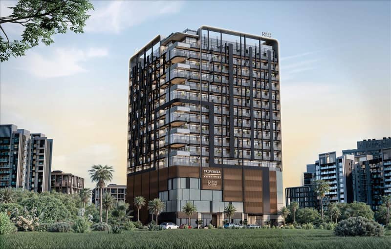 New Provenza Residences with a roof-top swimming pool and a panoramic view in the prestigious area of JVC, Dubai, UAE — photo 2