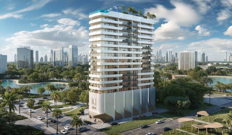 New complex Weybridge Gardens 5 with a swimming pool and gardens close to the polo resort, Dubailand Residence Complex, Dubai, UAE — photo 2
